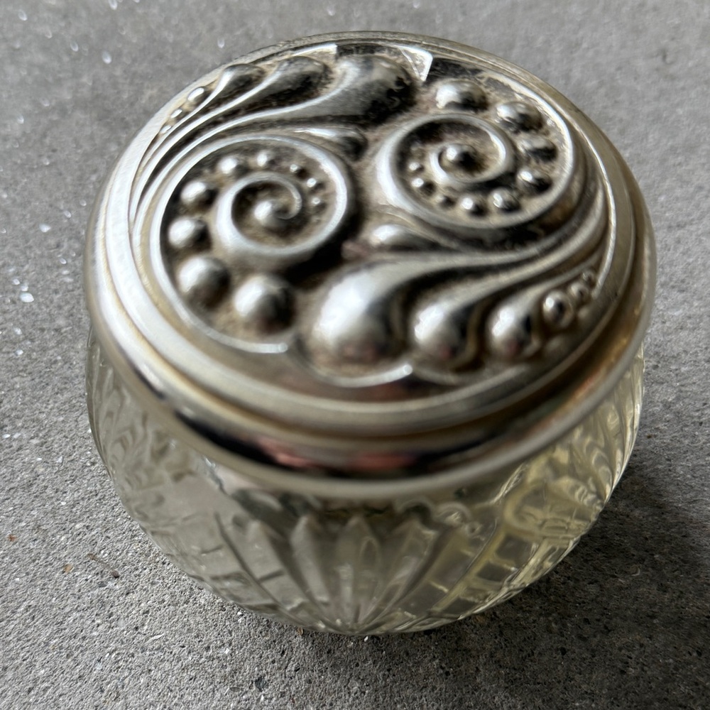 Avon Vintage Glass Cream Jar